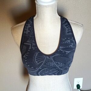 Athleta paisley print Racerback sports bra